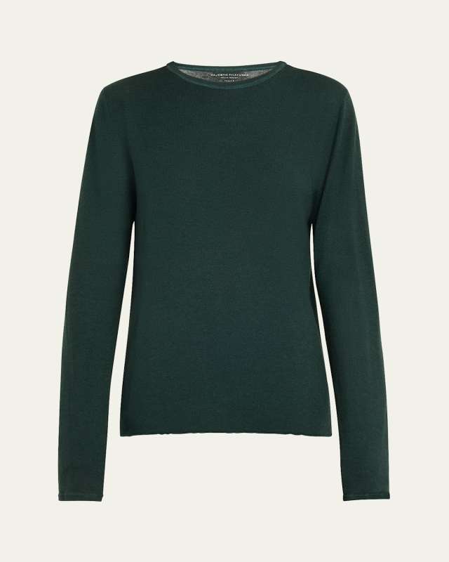 Machine Washable Cashmere Crewneck Pullover